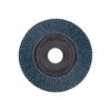 Pferd 4-1/2" x 5/8-11 Thd. POLIFAN® Flap Disc - Z PSF STEELOX, Zirconia, 80 Grit, Conical 62073